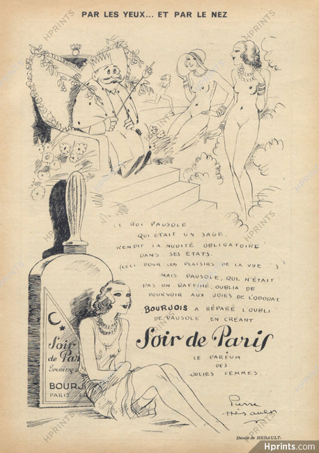 Bourjois (Perfumes) 1930 Soir De Paris, Pierre Hérault