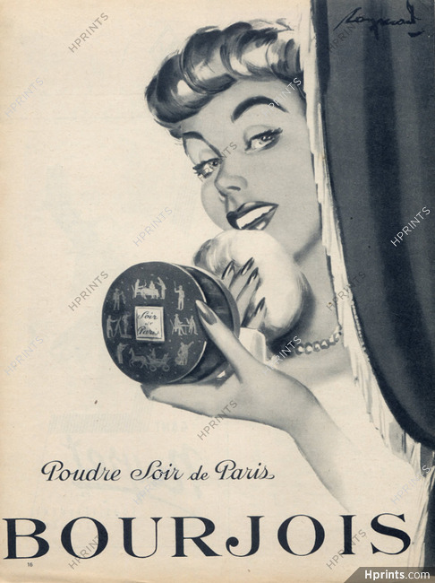 Bourjois (Cosmetics) 1953 Raymond Brénot, Making-up