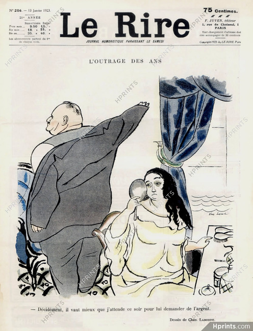Chas Laborde 1923 "l'Outrage des Ans..."