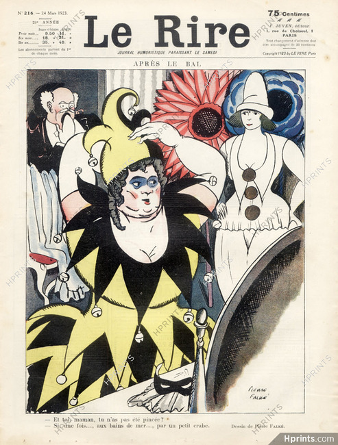 Pierre Falké 1923 Costume, Disguise, Pierrot, Harlequin