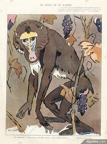Alfred Le Petit 1925 Le Singe et le Kaiser, The Monkey and the Kaiser
