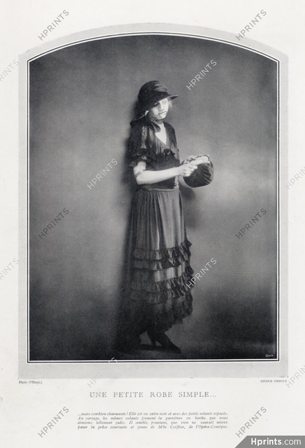Nicole Groult (Couture) 1923 Miss Coiffier, Photo Paul O'Doyé