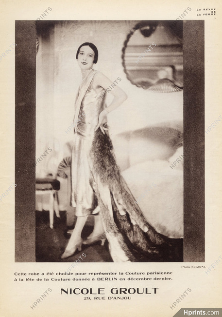 Nicole Groult 1927 Photo Scaioni, Art Deco Style