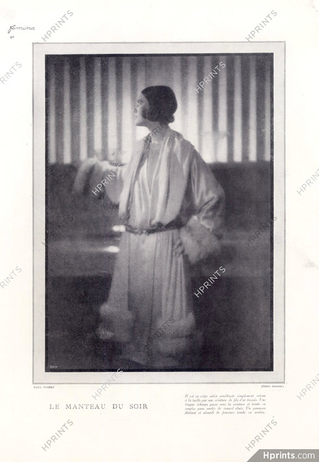 Paul Poiret (Couture) 1925 Evening Coat, Photo Scaioni