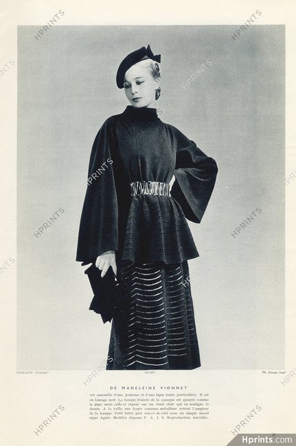 Madeleine Vionnet (Couture) 1935 Photo Georges Saad