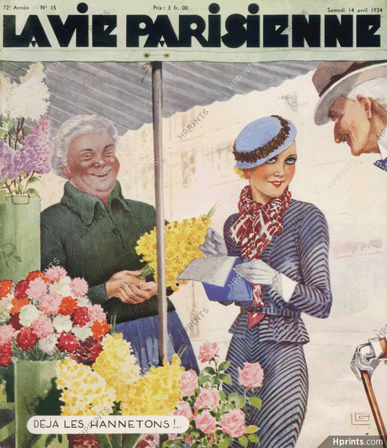Georges Leonnec 1934 Florist, Elegant
