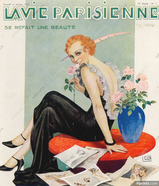 Georges Leonnec 1934 Elegant Parisienne
