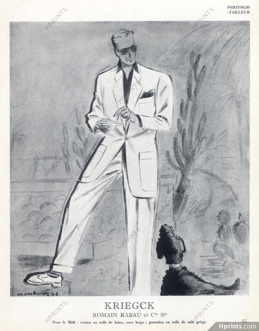 Kriegck (Tailor) 1946 Men's Clothing, A. Delmar