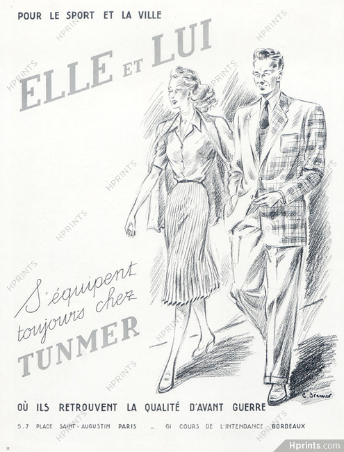 Tunmer (Sportswear) 1947 C. Brenner
