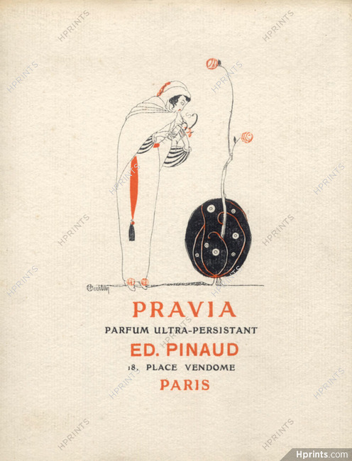 Pinaud (Perfumes) 1914 Pravia, Charles Martin, La Gazette du Bon Ton