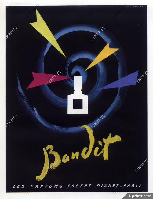 Robert Piguet (Perfumes) 1952 Bandit, Bouldoires