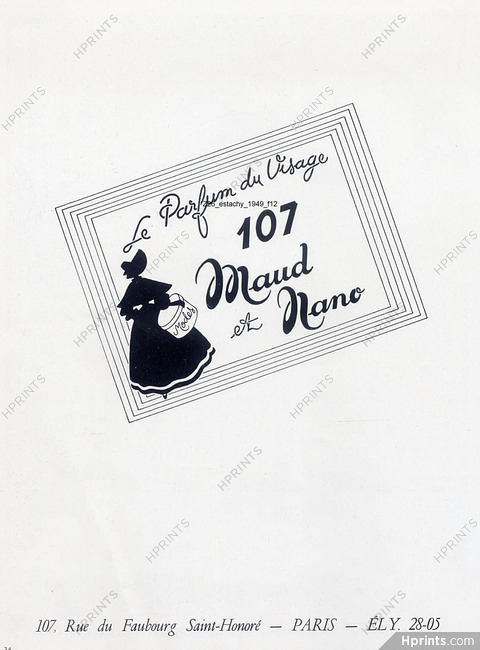 Maud et Nano (Perfumes) 1948 le Parfum du visage