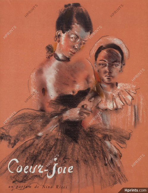 Nina Ricci (Perfumes) 1946 Christian Berard, Coeur-joie