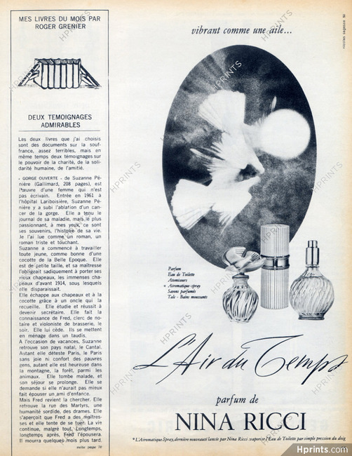 Nina Ricci (Perfumes) 1966 l'Air du Temps