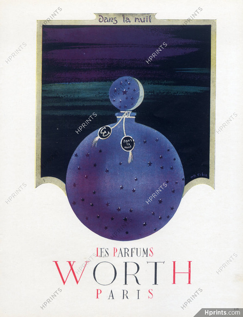 Worth (Perfumes) 1948 Dans La Nuit — Perfumes