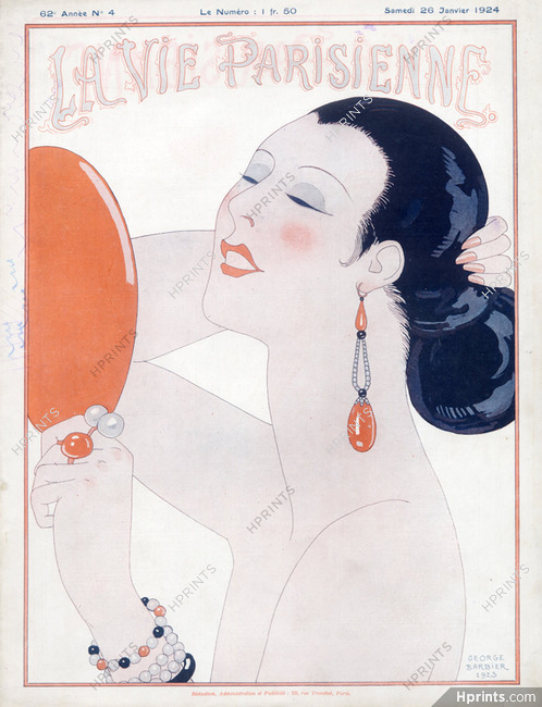 George Barbier 1924 Jewels Art Deco