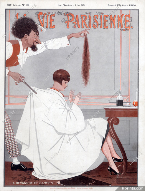 Georges Léonnec 1924 Hairdresser, Hairstyle, Flapper