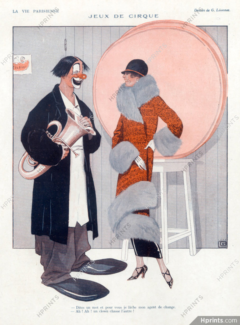 Georges Léonnec 1924 Clown Costume Circus