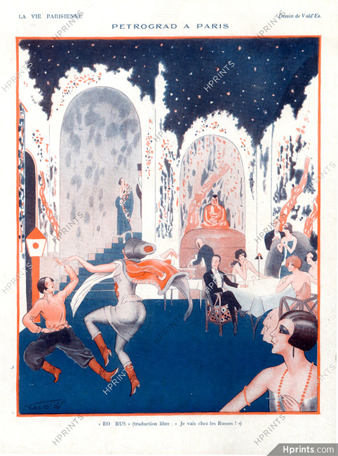 Vald'Es (Valvérane & D'Espagnat) 1924 Petrograd à Paris, Russian, Dancers, Music Hall, Cabaret