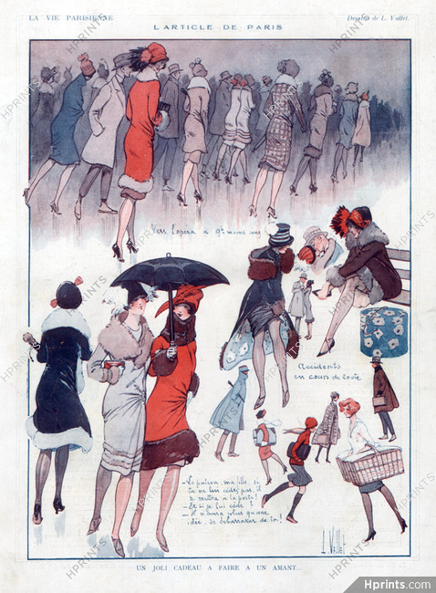 Louis Vallet 1924 Elegant Parisienne