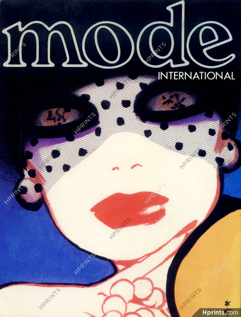 René Gruau 1978 Mode International Cover
