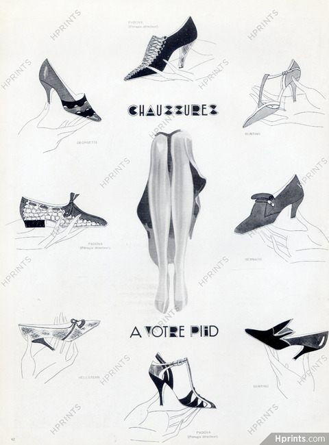 Hellstern, Bunting, Padova (Perugia Manager) Bernard, Georgette (Shoes) 1937
