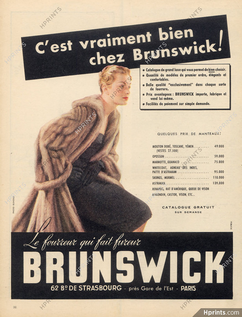 Brunswick (Fur Clothing) 1951 Photo Elshoud