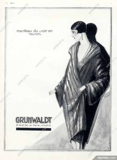 Grunwaldt (Fur Clothing) 1925 Fur Coat