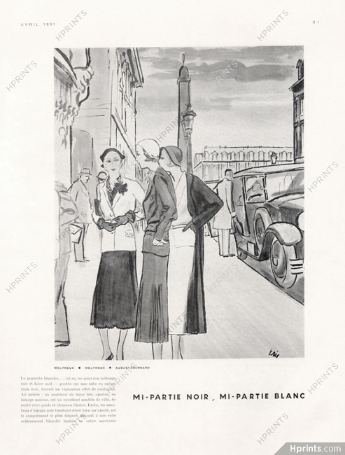 Molyneux (Couture) 1931 Eric (Carl Erickson) Place Vendôme