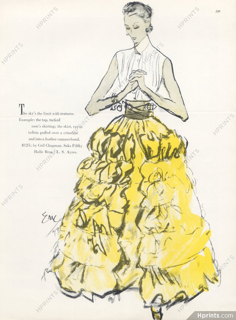 Ceil Chapman (Couture) 1949 Eric (Carl Erickson)