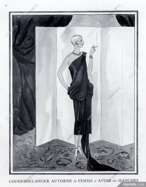 Louiseboulanger 1924 black evening dress, Lee Creelman Erickson