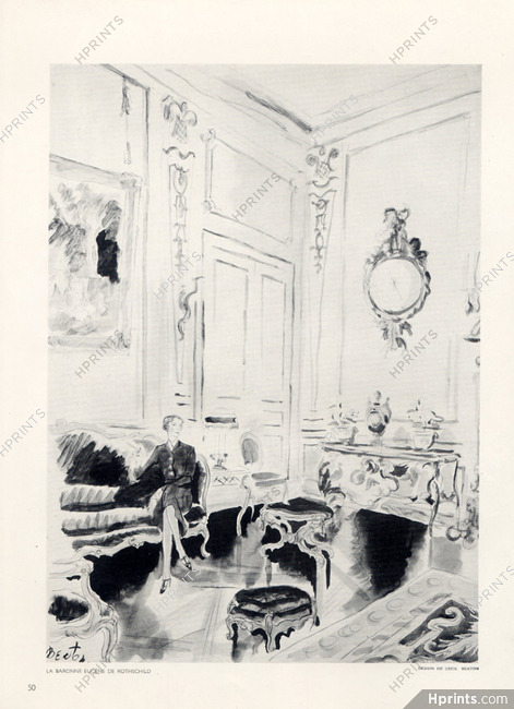 Cecil Beaton (illustration) 1935 Baronne Eugène de Rothschild