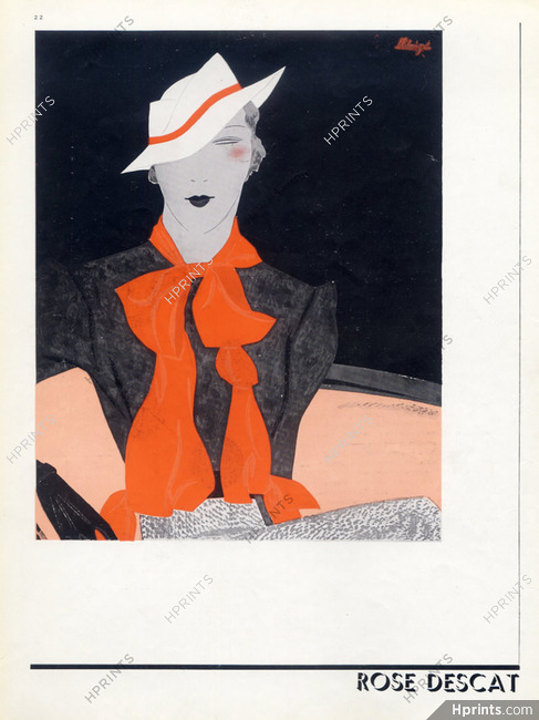 Rose Descat (Millinery) 1933 Léon Bénigni