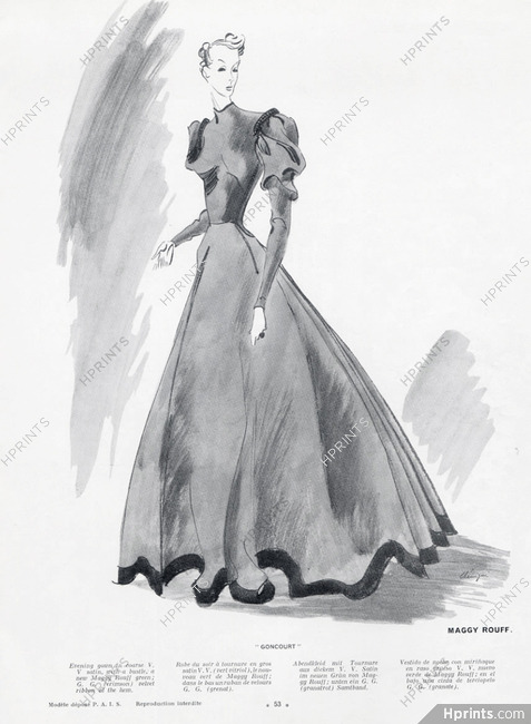 Maggy Rouff (Couture) 1938 Léon Bénigni