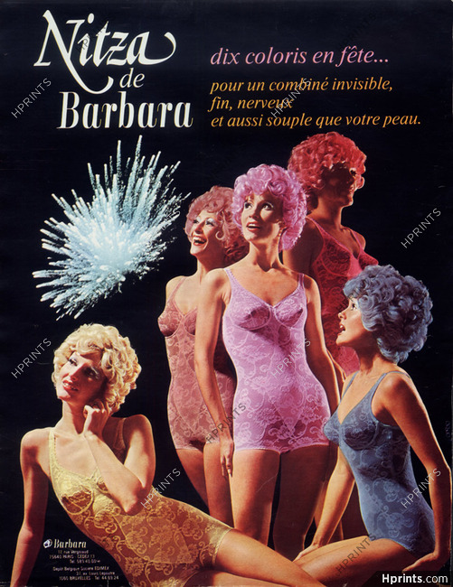 Barbara (Lingerie) 1974 Combinés Nitza, Corselette