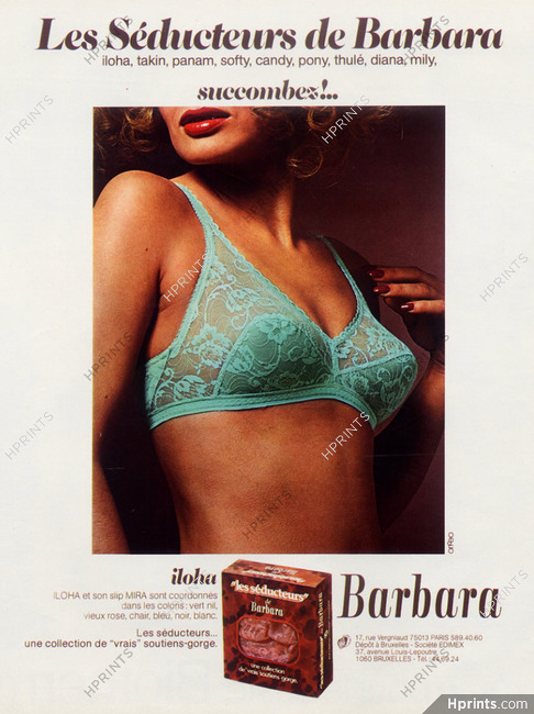 Barbara (Lingerie) 1975 Lace Bra