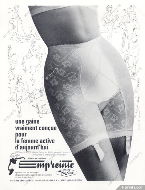 Empreinte (Lingerie) 1965 Pantie Girdle — Advertisement