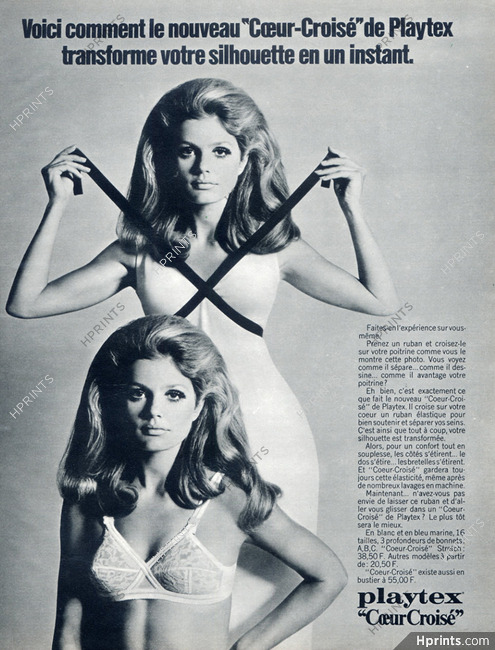 Playtex (Lingerie) 1969 Bra — Advertisement