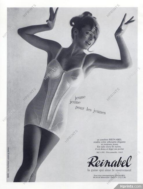 1962 Warner's Uncovered Lycra Women's Spandex Girdle Vintage Print Ad 26565