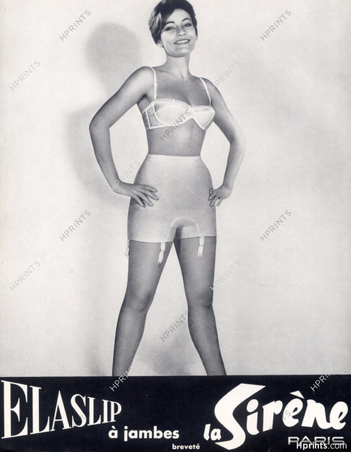 Sirène (Lingerie) 1962 Pantie Girdle, Bra — Advertisement