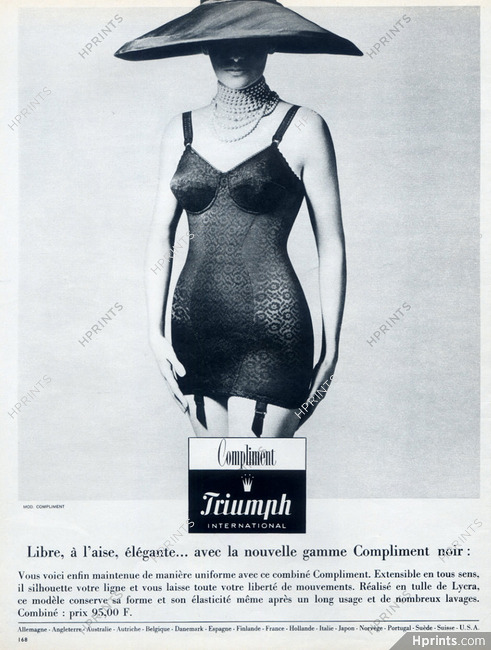 Triumph (Lingerie) 1960 Dane Gibbs, Girdle, Bra