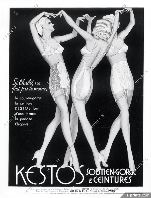 Kestos (Lingerie) 1937 Girdles