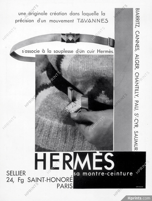Hermès (Watches) 1930 Tavannes, Montre-Ceinture