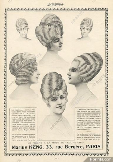 Marius Heng (Hairstyle) 1914 Wig, Hairpiece