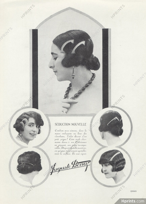 Auguste Bonaz (Combs) 1924 Hairstyle