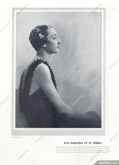 Auguste Bonaz (Combs) 1933 Comtesse Grabbe, Photo Lipnitsky