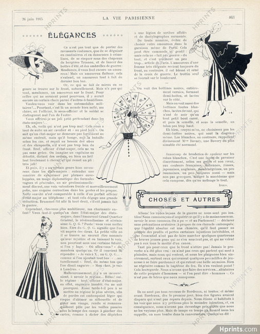 Élégances, 1915 - George Barbier Fashion Illustration, Text by Iphis