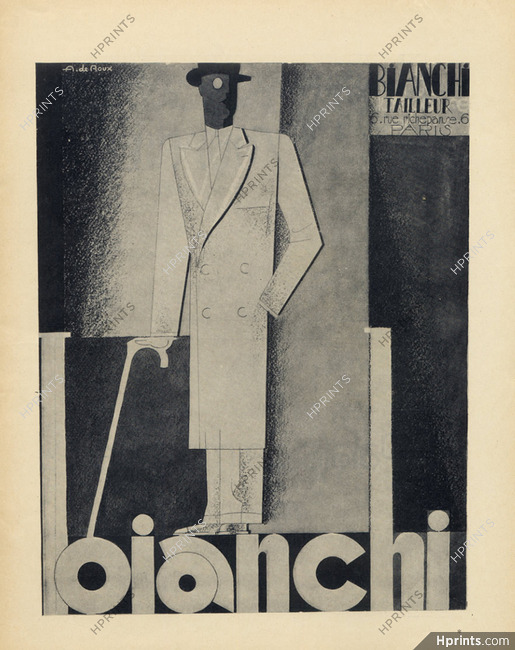 Bianchi (Men's Clothing) 1927 A. de Roux