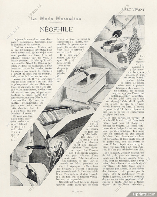 La Mode Masculine - Néophile, 1926 - The Fashionable Man