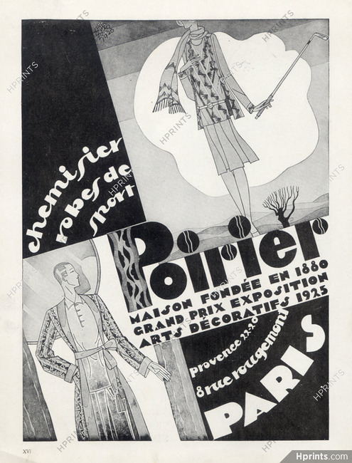 Poirier 1929 Chemisiers, Robes de Sport, Serge Somalvico